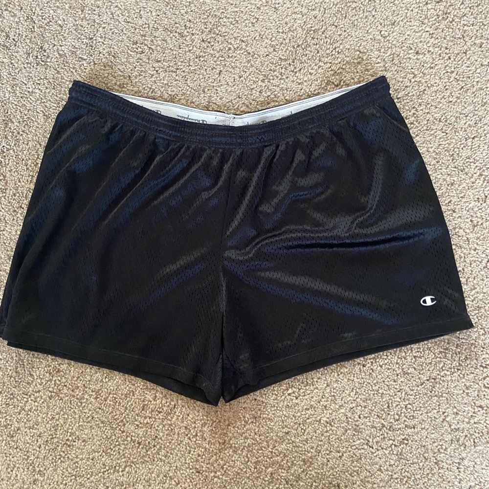 Champion Black Mesh Shorts